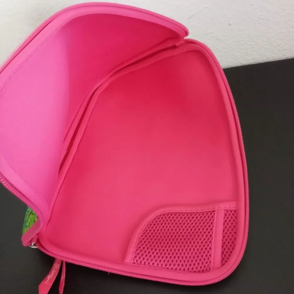 Lilly Pulitzer Padded Tech Case Soft Pink Butterflies Tropical Zipper Neoprene